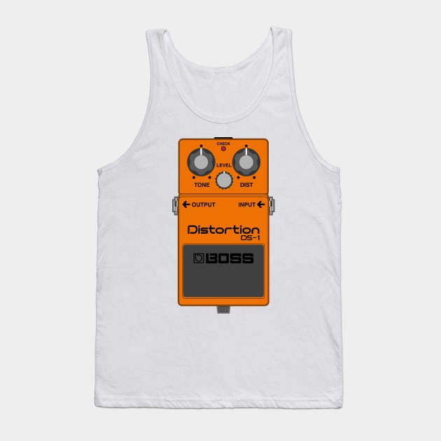 Boss DS-1 Distortion Guitar Effect Pedal Tank Top by conform